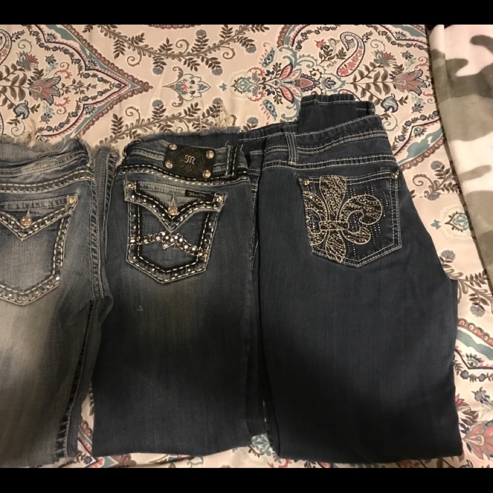Lot of 3 Miss Me Denim Jeans Missme